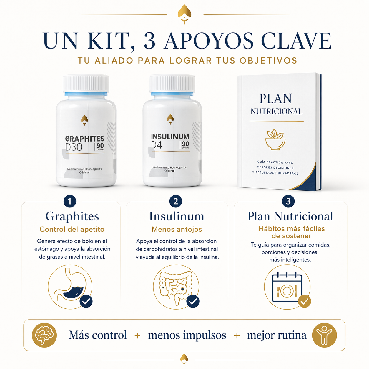 KIT REDUCTOR (Insulinum + Graphites + Plan Nutricional)